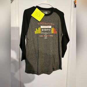 Supernatural Join The Hunt Tour Baseball Tee Long Sleeves Size Medium